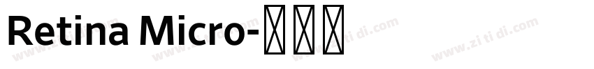Retina Micro字体转换
